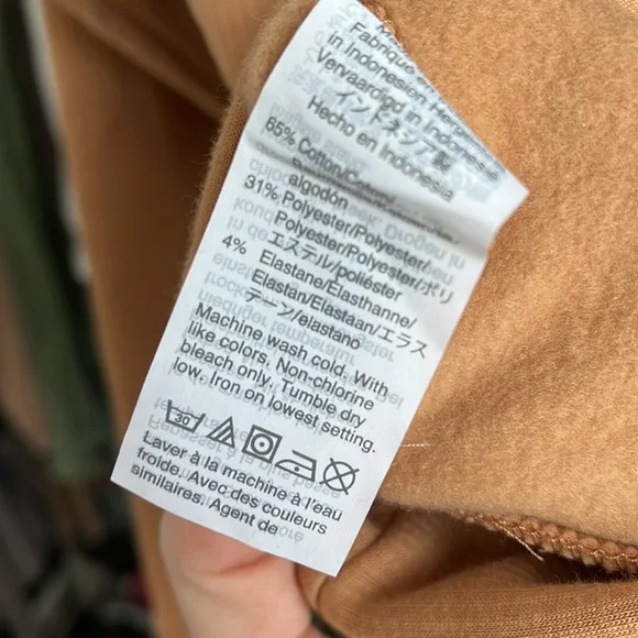 Madewell Loungewear Rust Cowlneck Sweatshirt, NWOT - Picture 6 of 7